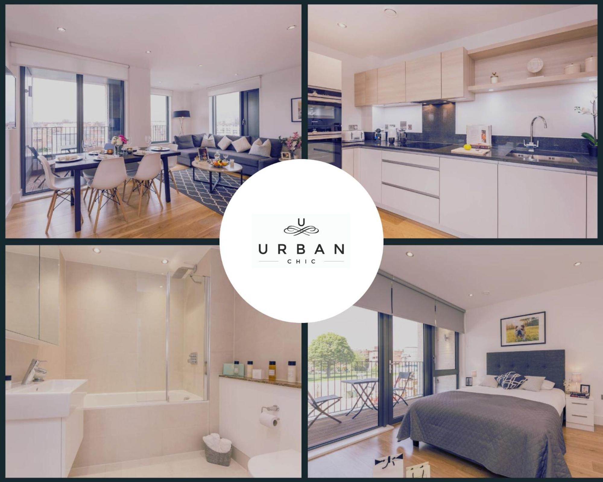 Portobello Apt With Floor-To-Ceiling Views Londres Extérieur photo